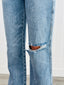 Riley Vintage Distressed Straight Jeans