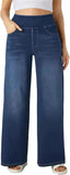 "Noa Jean" Stretch Wide-Leg Pant