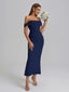 Veyora | Off The Shoulder Corset Maxi Dress