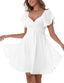 Liora | Knot Front Chiffon Mini Dress