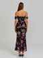 Veyora | Off The Shoulder Corset Maxi Dress