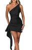 Eloria | One-Shoulder Ruched Mini Dress
