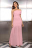 "Zyora" One-Shoulder Pleated Maxi Dress