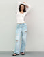 "Gigi" Square-Neck Sculpt Tee