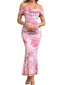 Veyora | Off The Shoulder Corset Maxi Dress