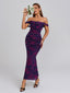 Veyora | Off The Shoulder Corset Maxi Dress