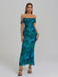 Veyora | Off The Shoulder Corset Maxi Dress