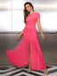 "Zyora" One-Shoulder Pleated Maxi Dress