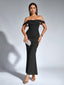 Veyora | Off The Shoulder Corset Maxi Dress