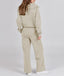 Ariana | Cozy Zip-Up Knit Sweater & High-Waist Pant Set