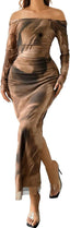 “Aura” Tie-Dye Mesh Maxi Dress