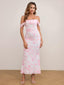 Veyora | Off The Shoulder Corset Maxi Dress