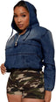 Koda | Denim Popover Hoodie