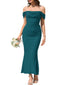 Veyora | Off The Shoulder Corset Maxi Dress