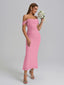 Veyora | Off The Shoulder Corset Maxi Dress
