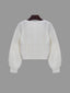 "Sarah" Button-Front Cable Cardigan