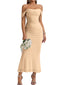 Veyora | Off The Shoulder Corset Maxi Dress