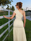 "Zyora" One-Shoulder Pleated Maxi Dress