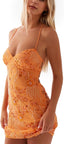 Veloryn | Sequin Sparkly Rhinestone Mini Dress