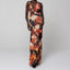 “Solana” Halter Floral Maxi Dress