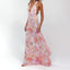 “Solana” Halter Floral Maxi Dress