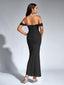 Veyora | Off The Shoulder Corset Maxi Dress