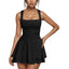 Arivelle | Square Neck Ruched Mini Dress