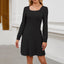 Zovira | Ribbed Knit Long Sleeve Sweater Dress