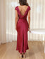 "Helena" Satin Midi Dress