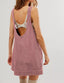 Clyora | Corduroy Overall Mini Dress with Pockets