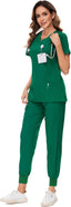 "Vitals+" 2-Piece Scrub Set – Functional, Flattering, and Made to Move