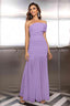 "Zyora" One-Shoulder Pleated Maxi Dress