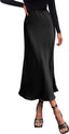 Florin | Satin Bias-Cut Midi Skirt