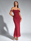 Veyora | Off The Shoulder Corset Maxi Dress