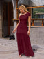 "Zyora" One-Shoulder Pleated Maxi Dress