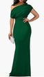 "Soraya" Off-Shoulder Evening Gown