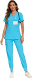 "Vitals+" 2-Piece Scrub Set – Functional, Flattering, and Made to Move