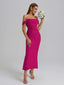 Veyora | Off The Shoulder Corset Maxi Dress