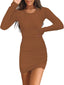 Mila | Sculpted Muse Ribbed Mini Dress