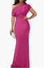 "Soraya" Off-Shoulder Evening Gown