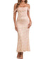 Veyora | Off The Shoulder Corset Maxi Dress
