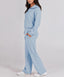Ariana | Cozy Zip-Up Knit Sweater & High-Waist Pant Set
