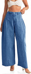 👖 Sloane | Pleated High-Waisted Wide-Leg Jeans