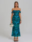 Veyora | Off The Shoulder Corset Maxi Dress