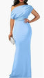 "Soraya" Off-Shoulder Evening Gown