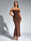 Veyora | Off The Shoulder Corset Maxi Dress