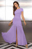 "Zyora" One-Shoulder Pleated Maxi Dress