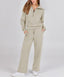 Ariana | Cozy Zip-Up Knit Sweater & High-Waist Pant Set