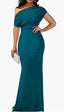 "Soraya" Off-Shoulder Evening Gown