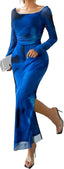 “Aura” Tie-Dye Mesh Maxi Dress